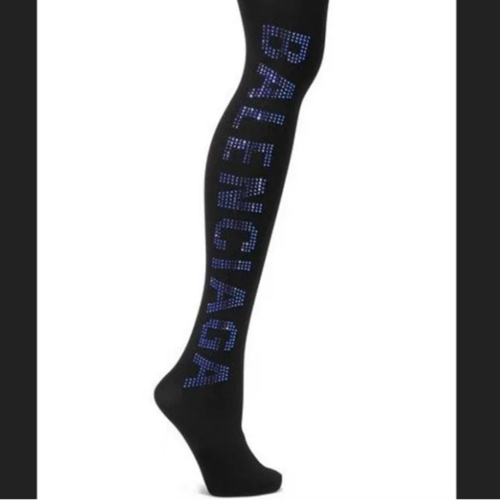 Balenciaga Crystal Embellished Tights